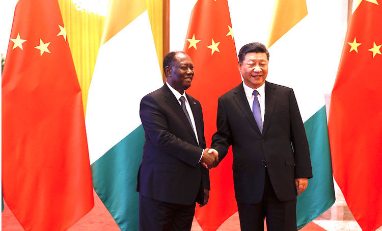 Le président chinois Xi Jinping s’entretient par téléphone avec son homologue ivoirien Alassane Ouattara.