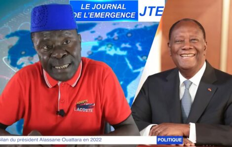 L’humoriste Gbi de fer fait le bilan du Président de la République SEM Alassane Ouattara pour l’année 2022 et donnera une note sur 100.