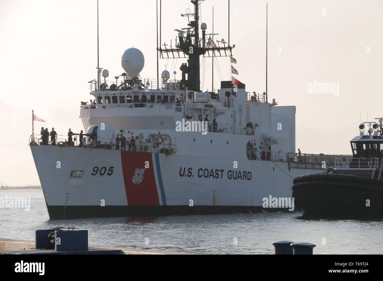 the-coast-guard-cutter-spencer-wmec-905-crew-moors-at-port-everglades-florida-april-28-2019-the-cutter-s