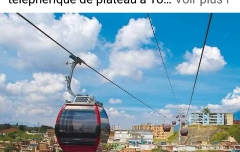 Ligne téléphérique à Abidjan : projet de construction de la ligne téléphérique du plateau à Yopougon.