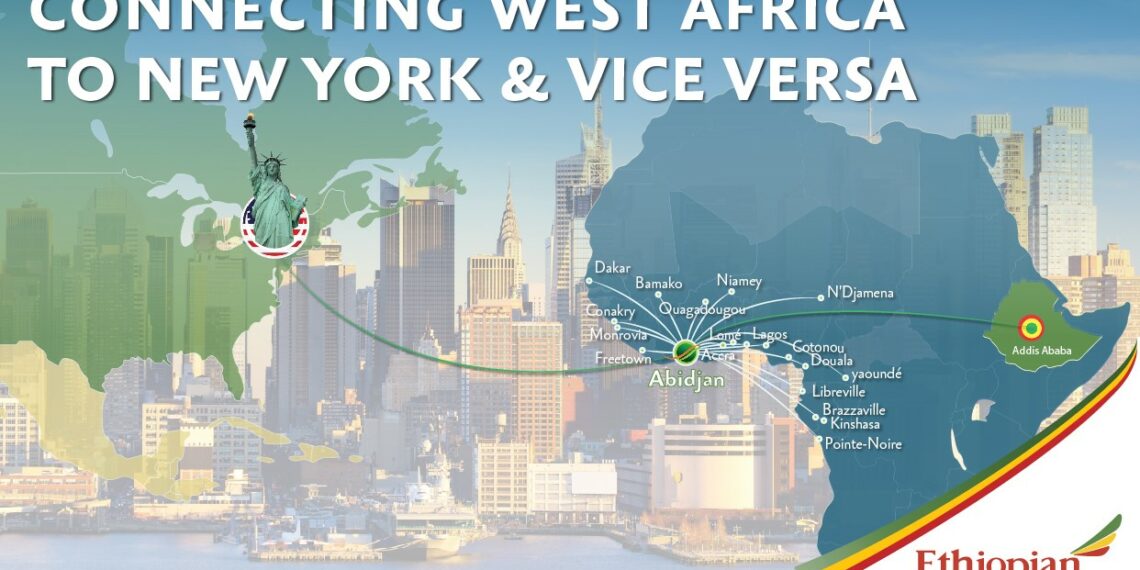 Reprise des vols directs Abidjan-New York dès le 29 mai : Ethiopian Airlines passe à 4 vols par semaine.