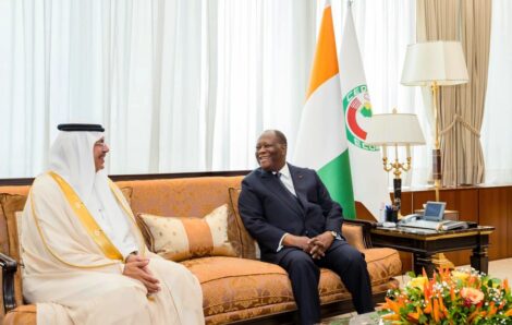 Le Chef de l’Etat a échangé avec l’Ambassadeur d’Arabie Saoudite en Côte d’Ivoire.