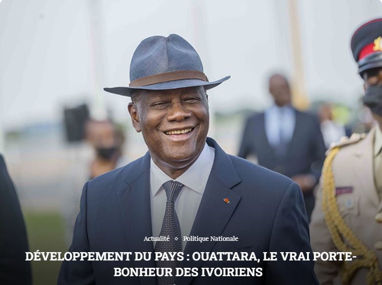 Développement du pays : Ouattara, le vrai porte-bonheur des Ivoiriens.