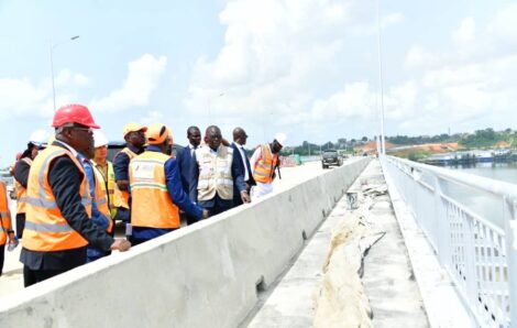 Côte d’Ivoire : le pont de Yopougon est à un taux d’avancement de 87% (Ministre).