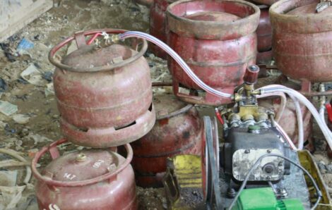 Reconditionnement illégal de gaz butane : le Ministère en charge du Commerce procède à la saisie d’environ 2000 bouteilles de gaz butane.