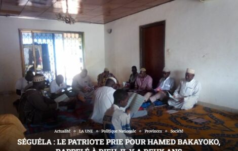 Séguéla : le patriote prie pour Hamed Bakayoko, rappelé à dieu, il y a deux ans.