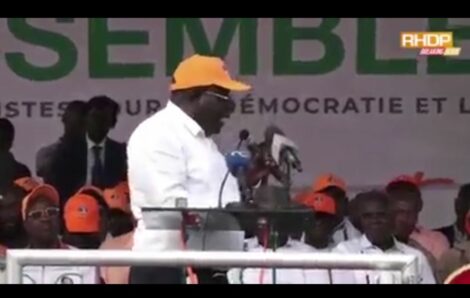 La Haute direction du RHDP, s’indigne contre les déclarations politiques de l&rsquo;Evêque de Daloa Mgr Kouadio Marcelin qui a troqué sa soutane contre le costume d’homme politique