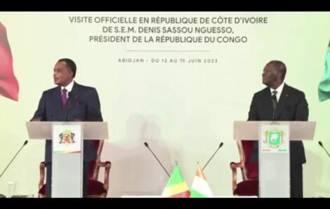 En visite en Côte d’Ivoire, le Président Denis Sassou Nguesso apprécie la gouvernance Ouattara.
