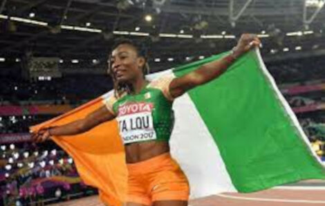 Marie-Josée Talou, la sprinteuse Ivoirienne en OR au 100mètres à Chorzow en Pologne.