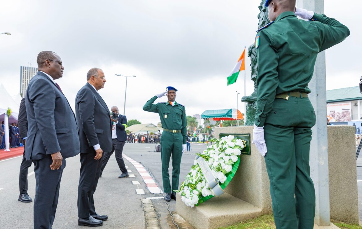 Le Premier Ministre Patrick Achi préside la célébration de la Journée du Souvenir et d’Hommage des Armées.