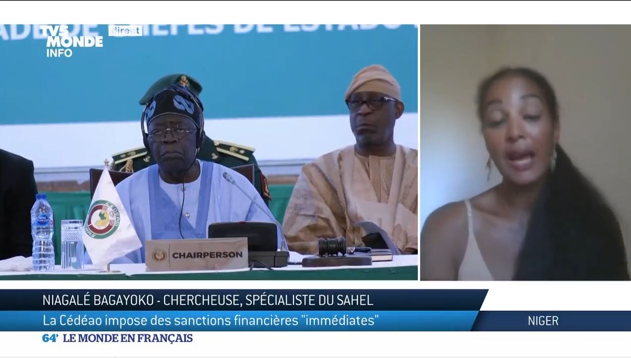 Diplomatie – Putsch au Niger : la CEDEAO fixe un ultimatum d’une semaine, n’exclut pas un « recours à la force ».