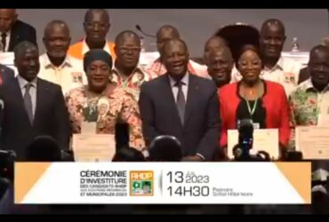 Présentation des candidats RHDP aux élections régionales et municipales le 13 juillet 2023 à 14h30 à la patinoire Sofitel hôtel Ivoire en présence de SEM Alassane Ouattara.