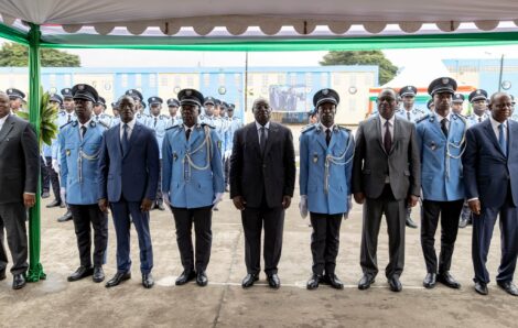 Discours du Vice-Président lors de la cérémonie de Baptême et de remise d’épaulettes aux élèves commissaires et officiers de police des promotions 2021-2023 de l’école de police d’Abidjan et de l’école de police de Korhogo.