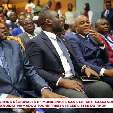 Municipales et régionales : Mamadou Touré dévoile les listes des candidats RHDP et annonce des grands projets dans le Haut Sassandra.