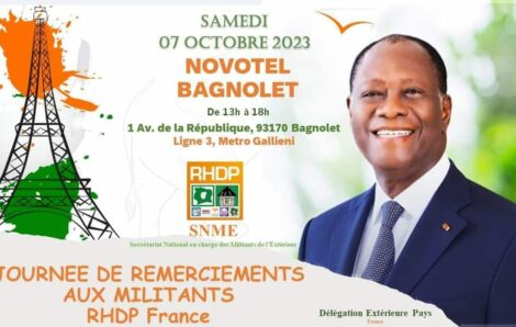 Diaspora/ RHDP France, des militants et associations bientôt honorés!.