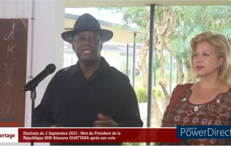 Elections Municipales et régionales du 02 septembre 2023 : Mot du Président de la République SEM Alassane Ouattara.