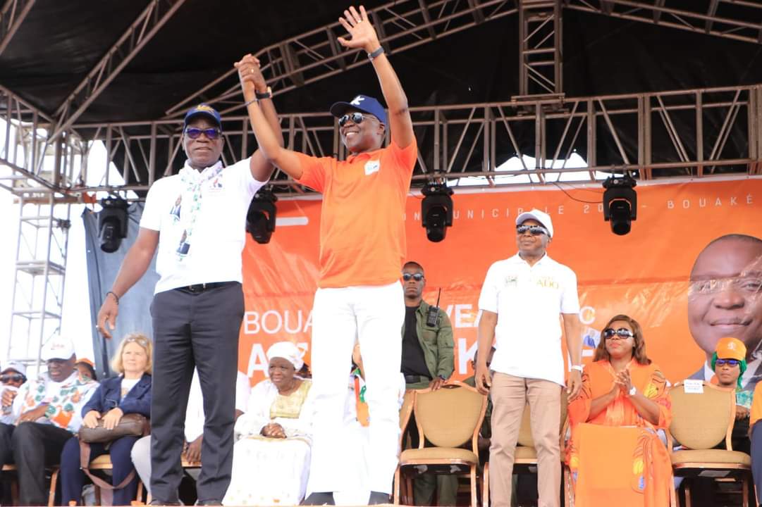 Élections locales à Bouaké et dans le Gbêkê : victoire écrasante du RHDP, triomphe pour Amadou Koné et Assahoré Jacques