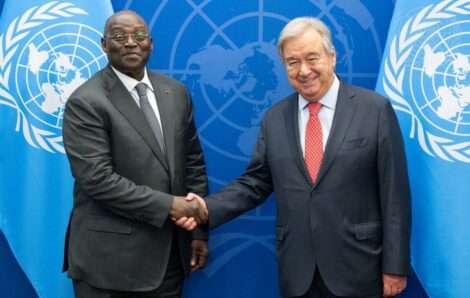 Politique – 78ème Assemblée générale de l’ONU à New-York : le Vice-président Tiémoko Meyliet échange avec Antonio Guteress.