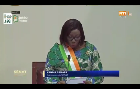 Côte d’Ivoire : Kandia Camara élue présidente du Sénat ( Officiel).