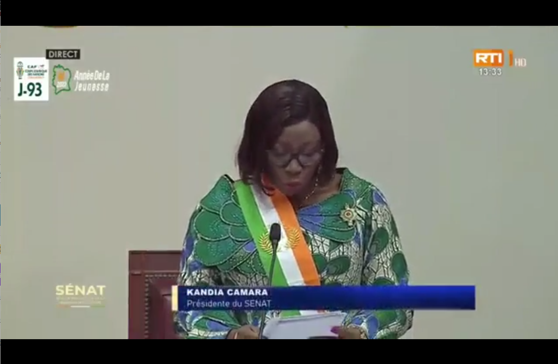 Côte d’Ivoire : Kandia Camara élue présidente du Sénat ( Officiel).