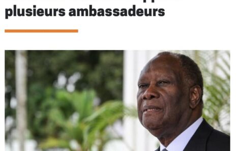 Côte d’Ivoire : Alassane Ouattara rappelle plusieurs ambassadeurs.
