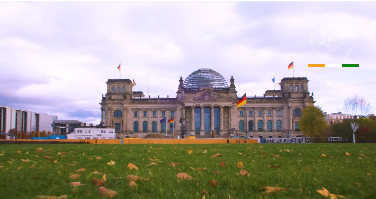 Arrivée du Président de la République, Alassane Ouattara, ce dimanche 19 novembre 2023, à Berlin (Allemagne).
