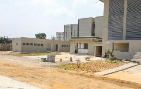 Tribunal de première instance d’Abobo : Les travaux en phase de finition.
