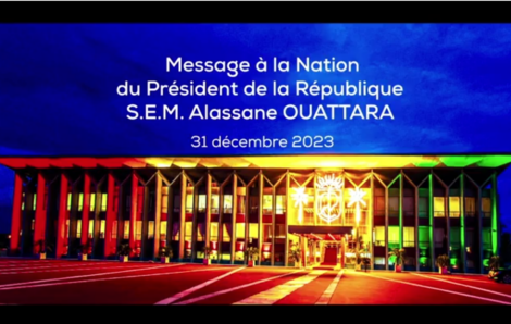 Message à la nation de son excellence Monsieur Alassane Ouattara, président de la république de côte d’ivoire.