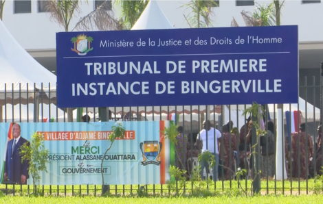 Côte d’Ivoire : Justice / Un nouveau tribunal inauguré à Bingerville pour désengorger le tribunal du Plateau.