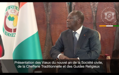 Vœux de SEM Alassane Ouattara, Président de la République de Côte d’Ivoire au monde Académique, aux entreprises publiques, au secteur privé et à la société civile.