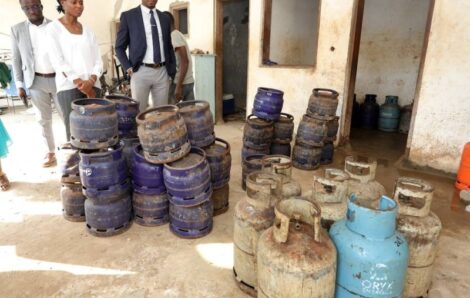 Société – Vente illicite de gaz butane: 62 bouteilles de B6 et B12 saisies dans une villa inachevée à la Riviera-Golf.