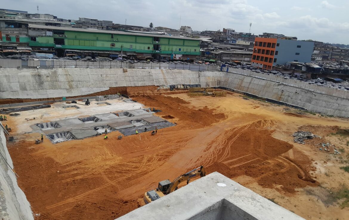 Économie – Reportage/ Construction du nouveau maché Gouro d’Adjamé : Les travaux avancent à grands pas.