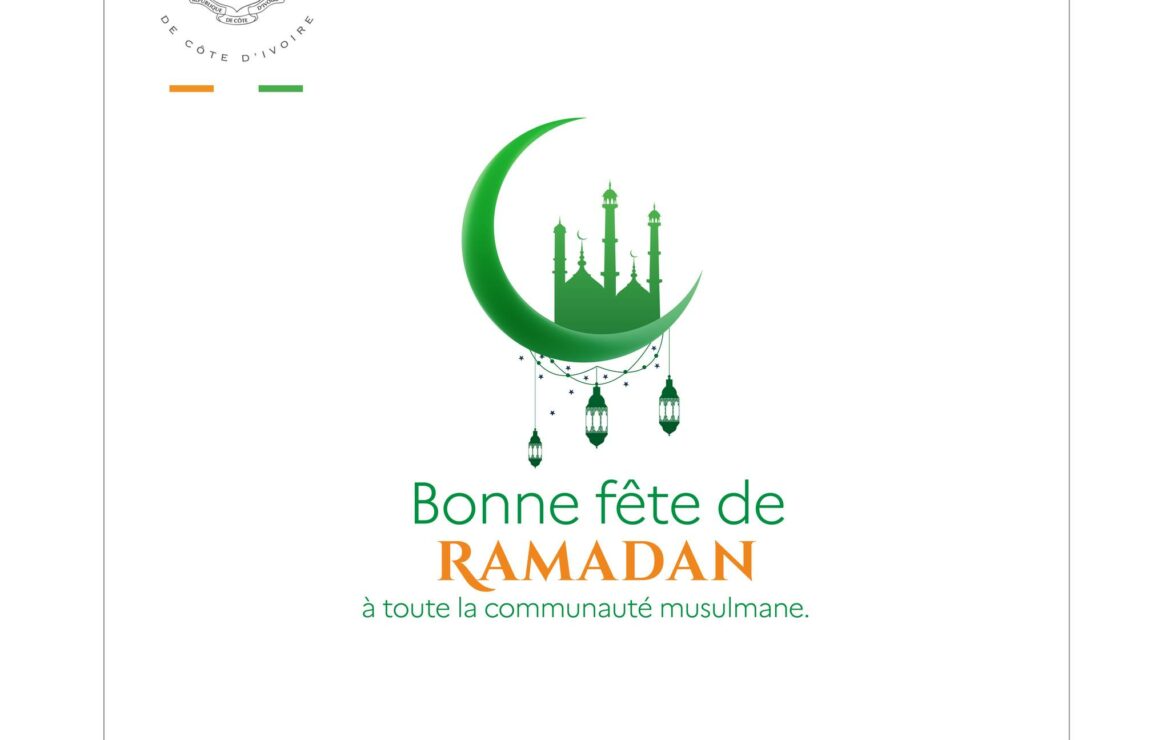 Bonne fête Ramadan à toute la communauté musulmane – Le Président de la République SEM Alassane Ouattara.