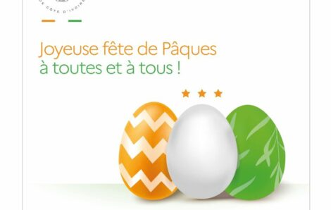 Joyeuse fête de Pâques à toutes et à tous – Le Président de la République, SEM Alassane Ouattara.
