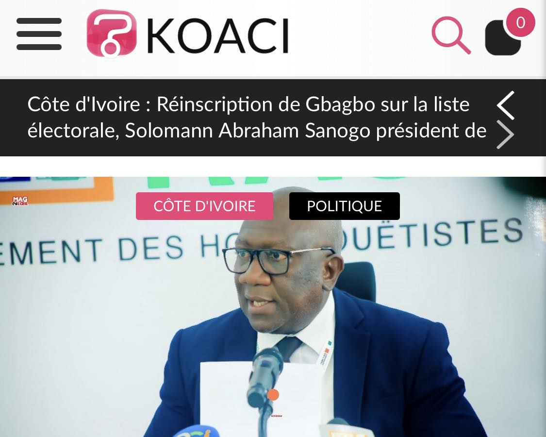 Politique- Réinscription de Laurent Gbagbo sur la liste électorale : La réponse du président d’EPR à André Silver Konan.