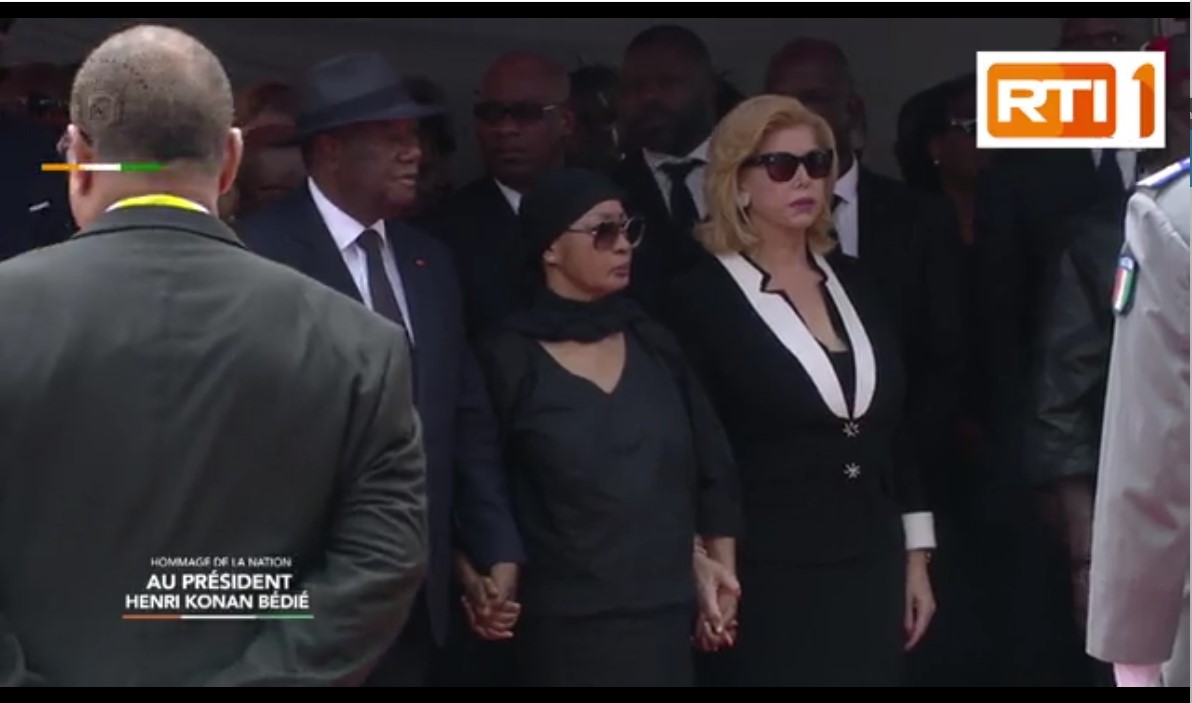 Cérémonie d’hommage de la Nation à feu le Président Henri Konan Bédié, ce vendredi 24 mai 2024, au Palais de la Présidence de la République..