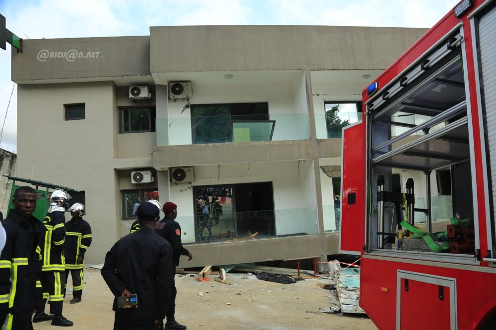 Côte d’Ivoire : 18 victimes dont un mort certain après l’effondrement d’un immeuble R+2 à Abidjan ( bilan provisoire, Pompiers).
