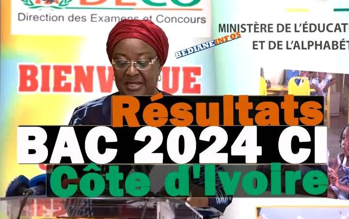 Côte d’Ivoire /Baccalaureat 2024 : le taux de réussite s’élève à 34,17% contre 32,09% en 2023.