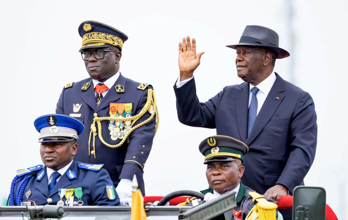 Le Chef de l’État a présidé la Cérémonie commémorative du 64ème Anniversaire de l’Indépendance de la Côte d’Ivoire, à Grand-Bassam.