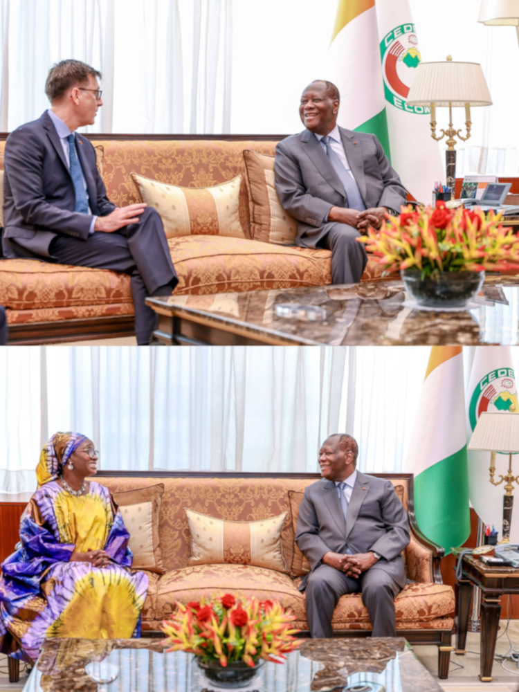 Le Chef de l’État a échangé avec l’Ambassadeur d’Espagne et la Ministre de l’Intégration Africaine et des Affaires Étrangères du Sénégal.