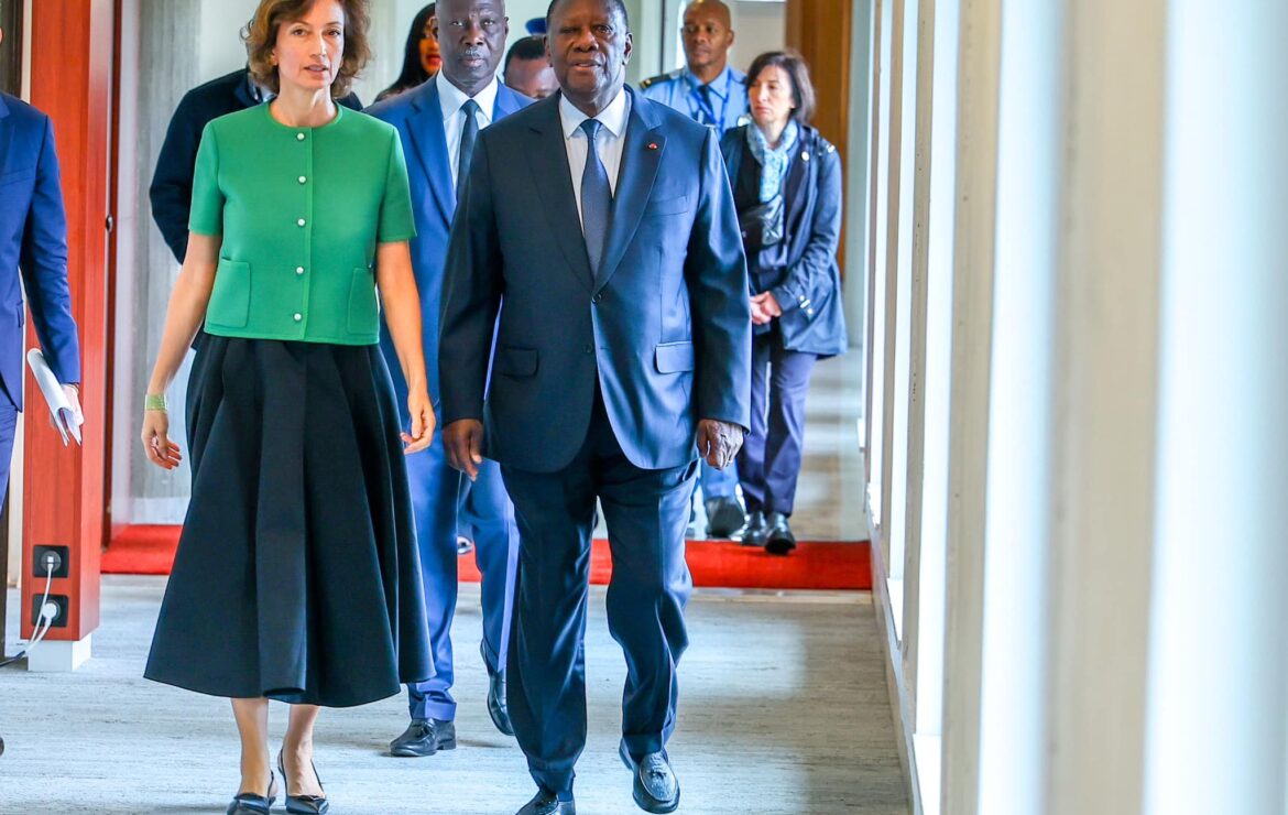 Le Chef de l’État a eu un entretien avec la Directrice Générale de l’UNESCO, à Paris (07/10/2024).