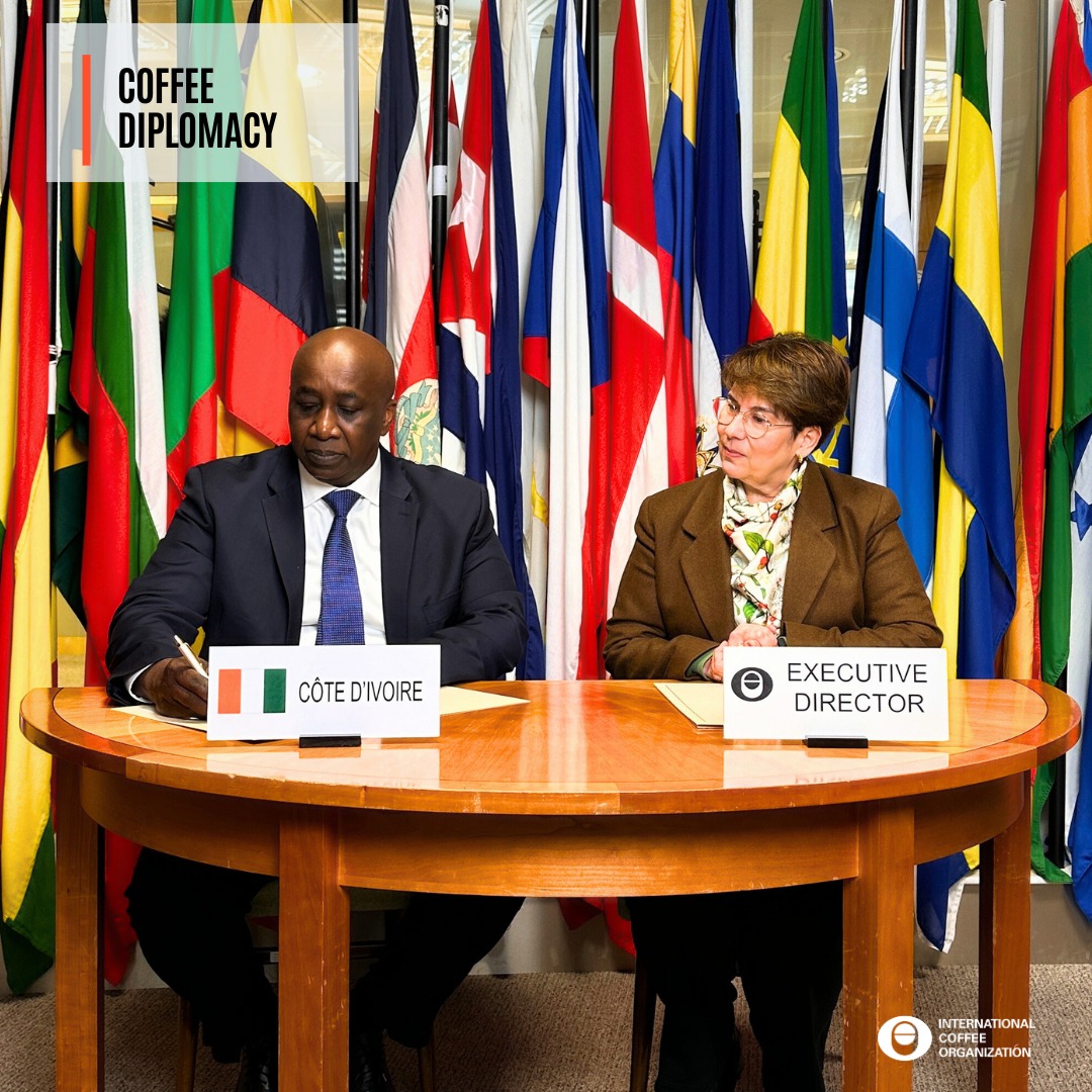 Economie Caféière Mondiale : la Côte d’Ivoire signe l’Accord international de 2022 sur le Café (ICA) à Londres.