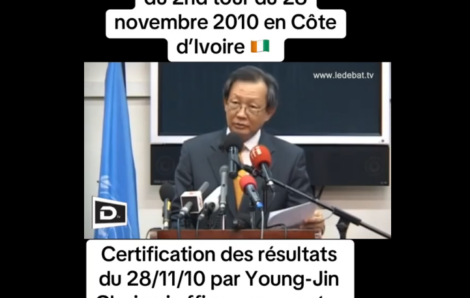 Les faits sont têtus – Côte d’Ivoire : l’Envoyé de l’ONU confirme les résultats au Conseil de sécurité du 28/11/2010.