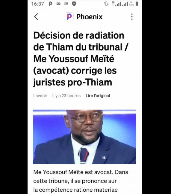 Politique Procès en Radiation de Tidjane Thiam : L’argument fatal du juge qui a clos le débat.