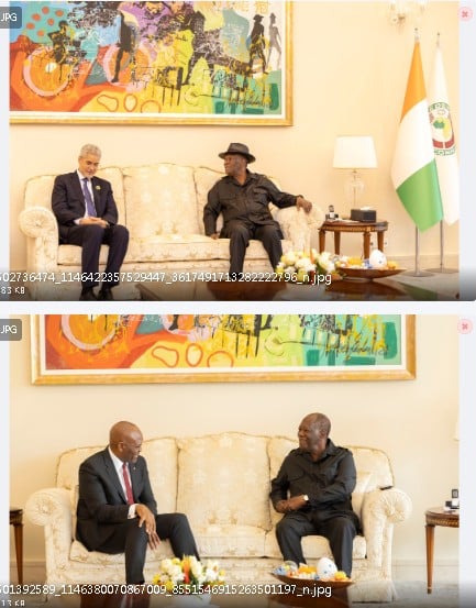 Le Président de la République, Chef de l’État, SEM Alassane Ouattara a eu un entretien avec le Président élu de la BAD, M. Sidi Ould TAH.
