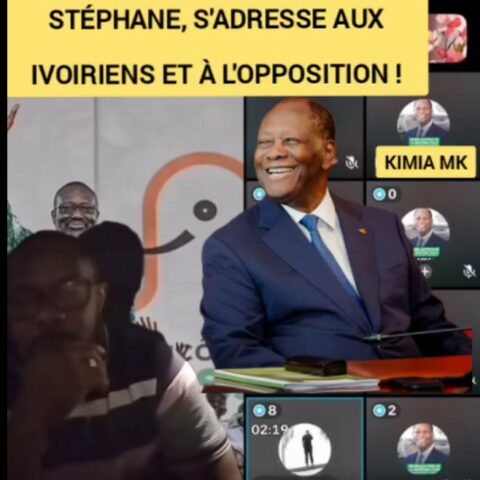 Stéphane lance un appel aux Ivoiriens et à l’opposition. Belle intervention. Alassane Ouattara