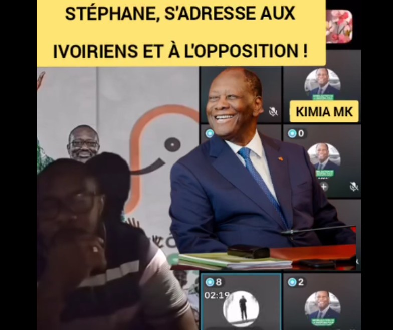 Stéphane lance un appel aux Ivoiriens et à l&rsquo;opposition. Belle intervention. Alassane Ouattara