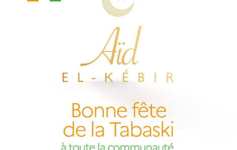Le Président de la République, Chef de l’état, SEM Alassane Ouattara adresse mes meilleurs vœux de santé, de paix, de prospérité et de bonheur à toute la Communauté musulmane.
