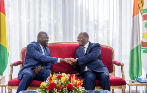 Le Président de la République, Chef de l’État, SEM Alassane Ouattara a eu un entretien avec son homologue Guinéen.