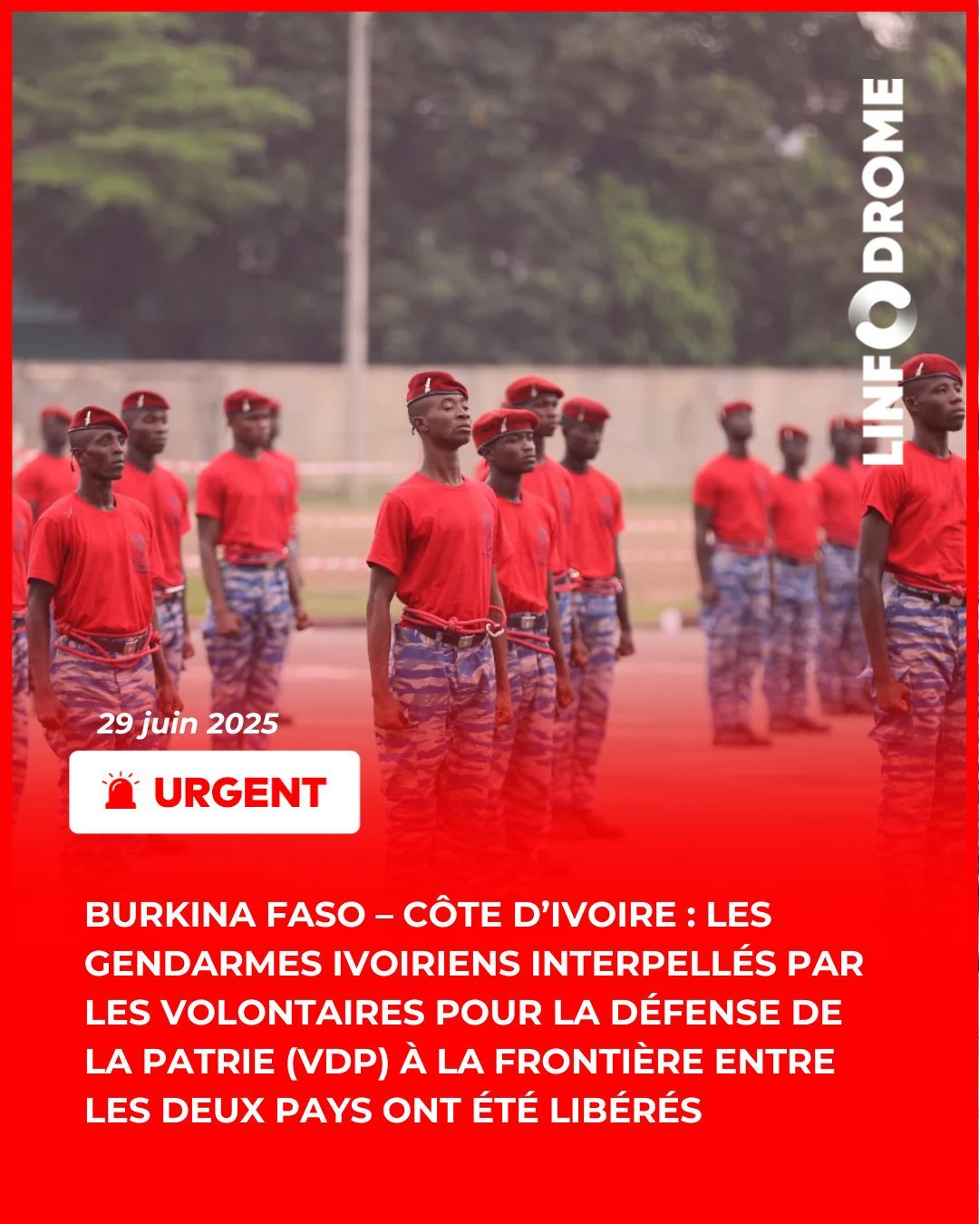 Côte d&rsquo;Ivoire : les cinq gendarmes enlevés par des VDP burkinabè ont été libérés.